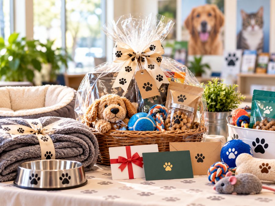 Gift basket and prizes for the Angel Fund raffle